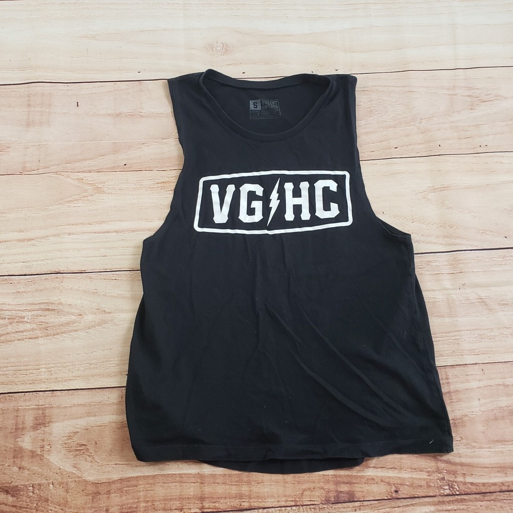 Violent Gentlemen Shirt Womens Small Black White Tank Top Sleevless Hockey Adult